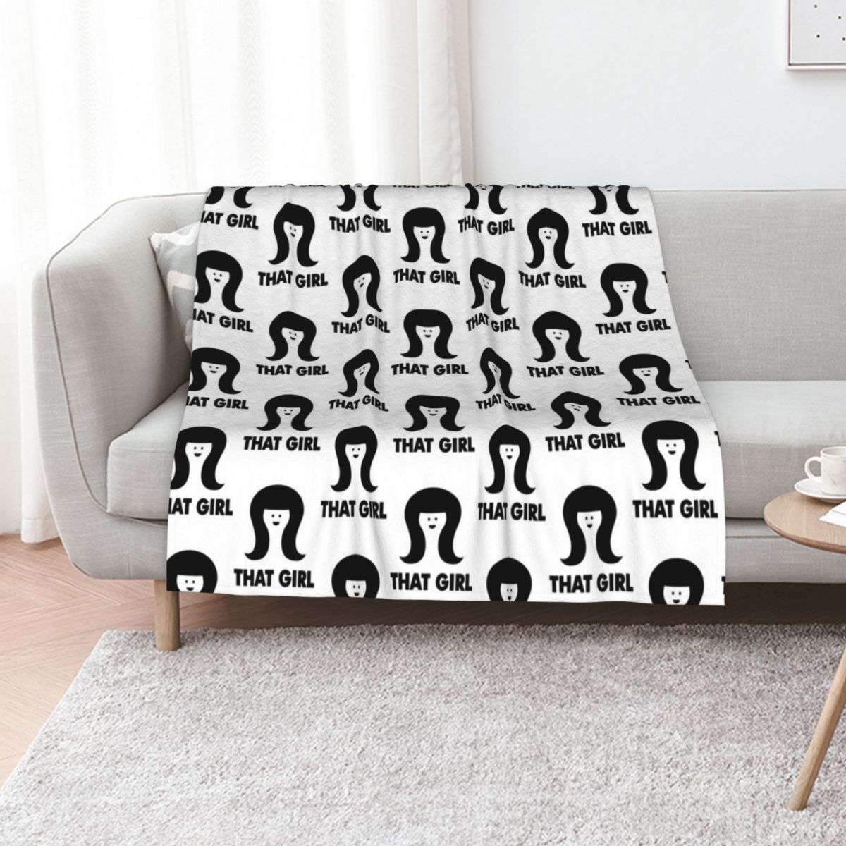 Anime Cosplay Ideas Girl - THAT GIRL Throw Blanket Weighted halloween