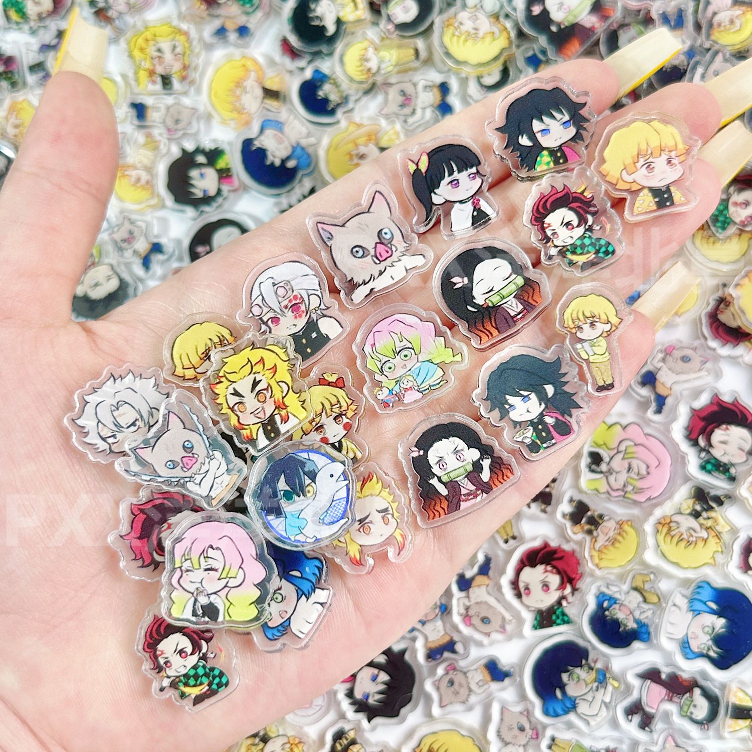50/100Pcs 1/2cm Mini Demon Sla - Anime Cosplay Demon Slayer 评论和价格