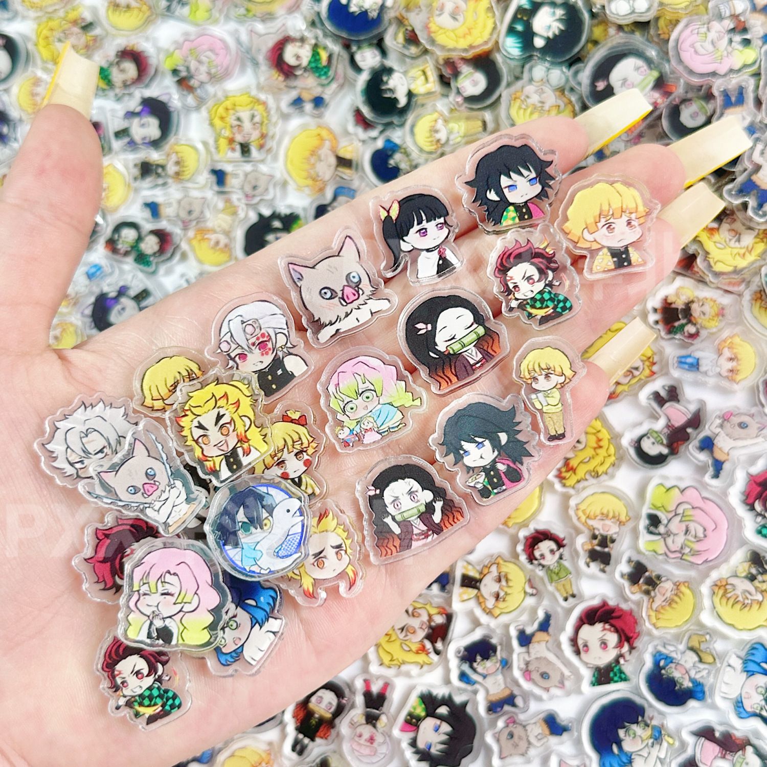 50/100Pcs 1/2cm Mini Demon Sla - Anime Cosplay Demon Slayer 评论和价格