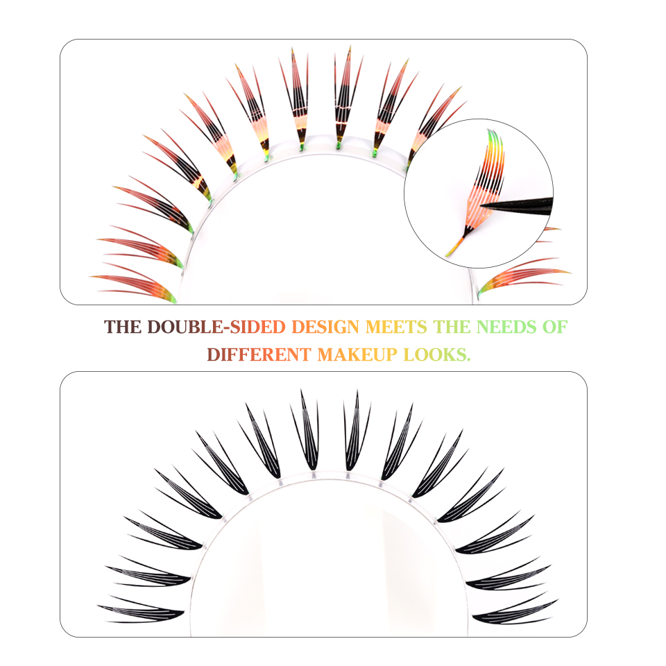 RUJADE Shiny Colorful Comic Sp - Anime Cosplay Lashes 评论和价格