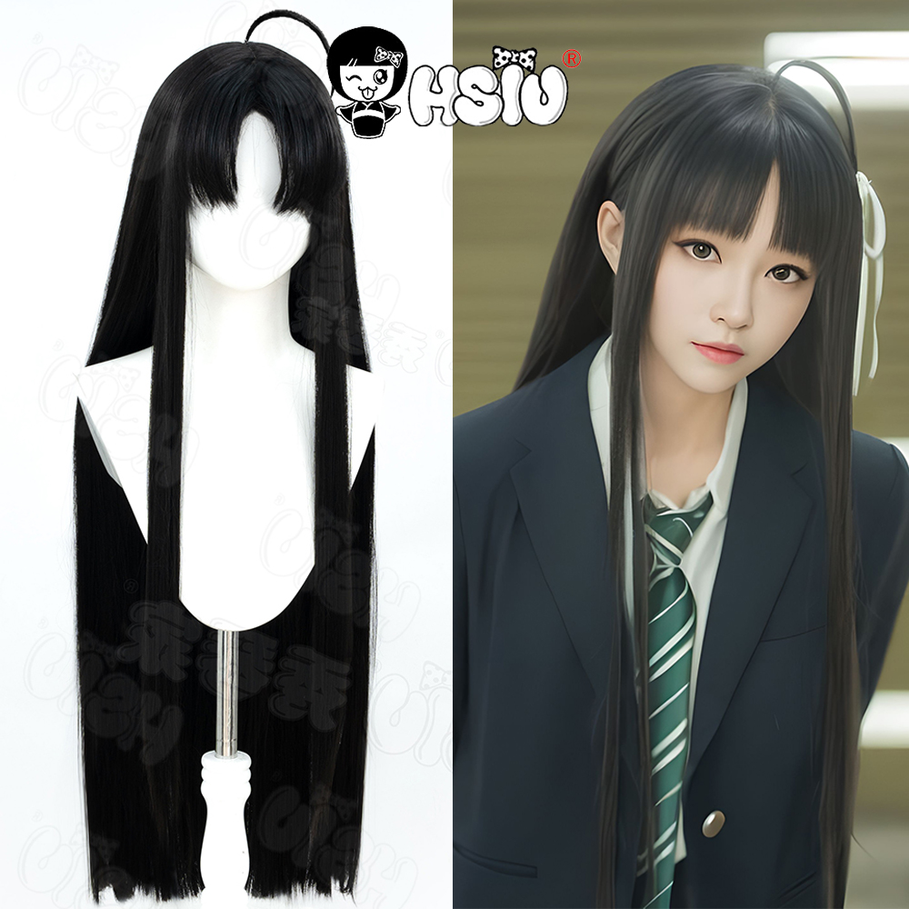 Awa Subaru Cosplay Wig HSIU 80 - Anime Cosplay Girl With Black Hair 评论和价格