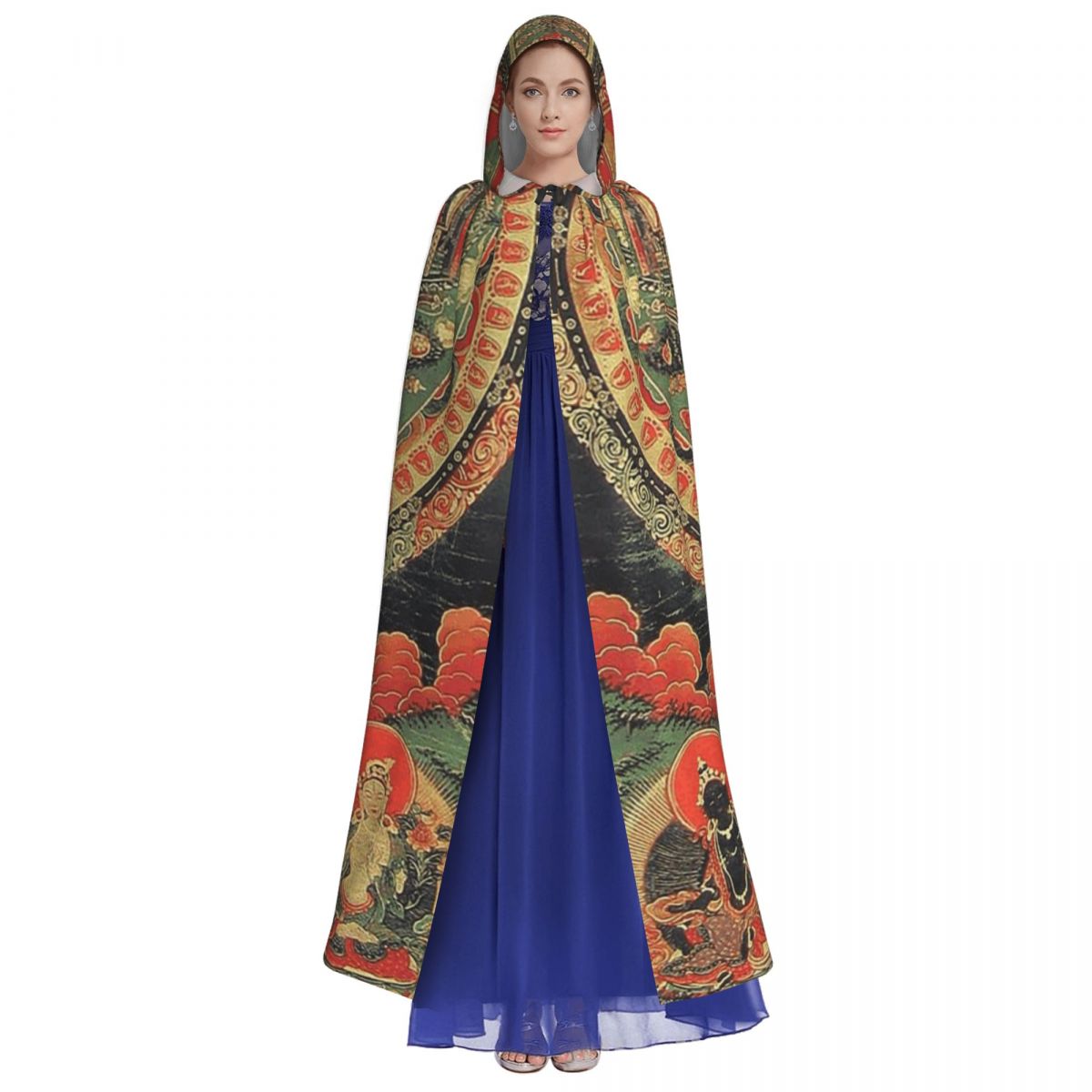 India Mandala Zen Buddha Long  - Anime Cosplay India 评论和价格