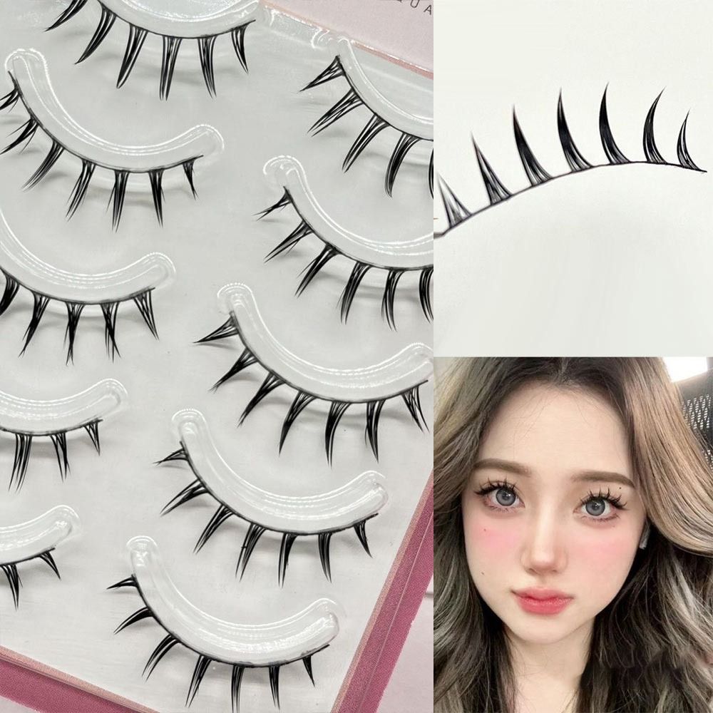 Faux Mink False Eyelashes 5 Pa - Anime Cosplay Lashes 评论和价格