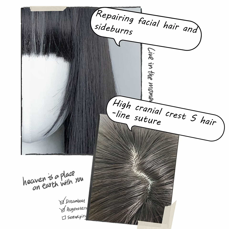 Synthetic Korean Black Long St - Anime Cosplay Girl With Black Hair 评论和价格