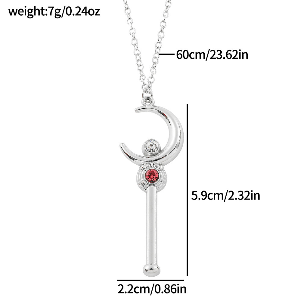 Anime Cartoon Moon Stick Neckl - Anime Cosplay Ideas Girl 评论和价格