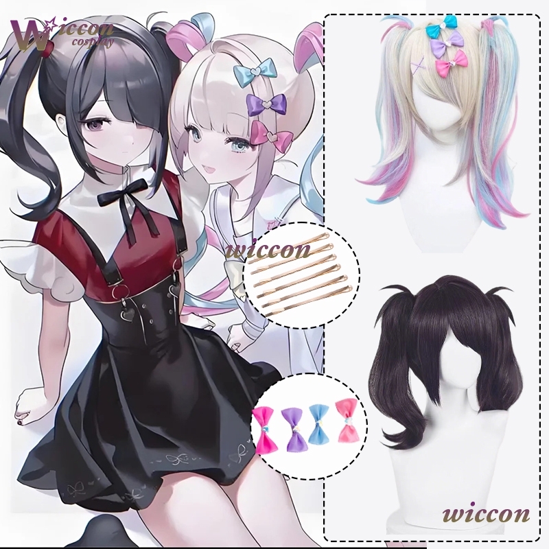 Angel-chan Hair Heat Resistant - Anime Cosplay Girl With Black Hair 评论和价格