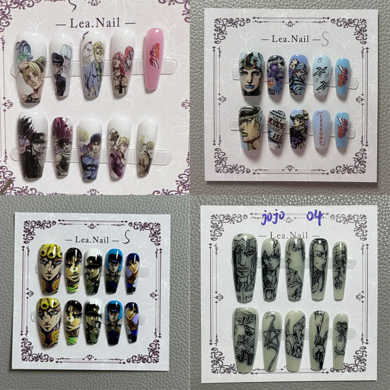 JOJO Nail Art Student Anime Ca - Cosplay Anime Jojo 评论和价格