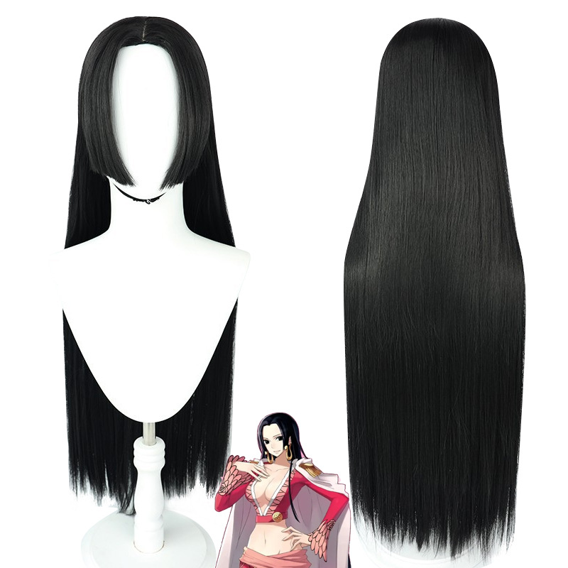 Anime Boa Hancock Cosplay Wig  - Anime Cosplay Girl With Black Hair 评论和价格