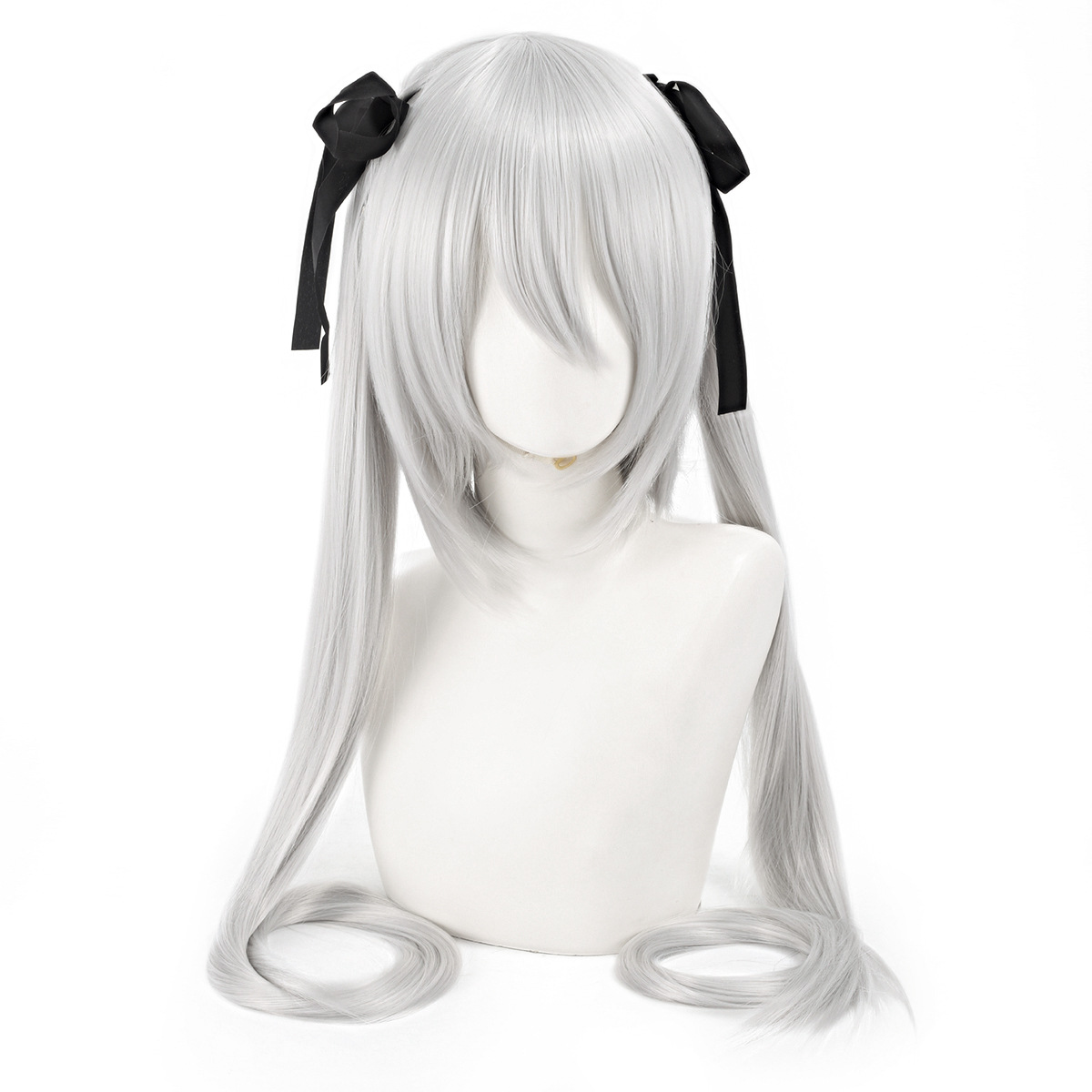 Synthetic Cosplay Wig Anime Mi - Anime Cosplay Girl With Black Hair 评论和价格