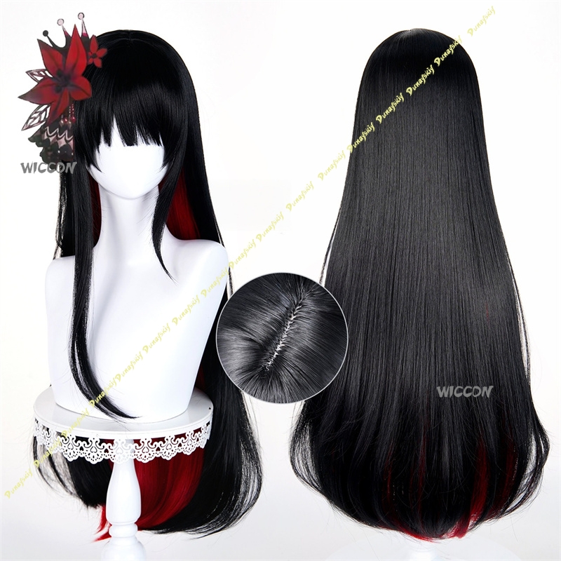 Hiro Nikaidou Cosplay Wig Magi - Anime Cosplay Girl With Black Hair 评论和价格