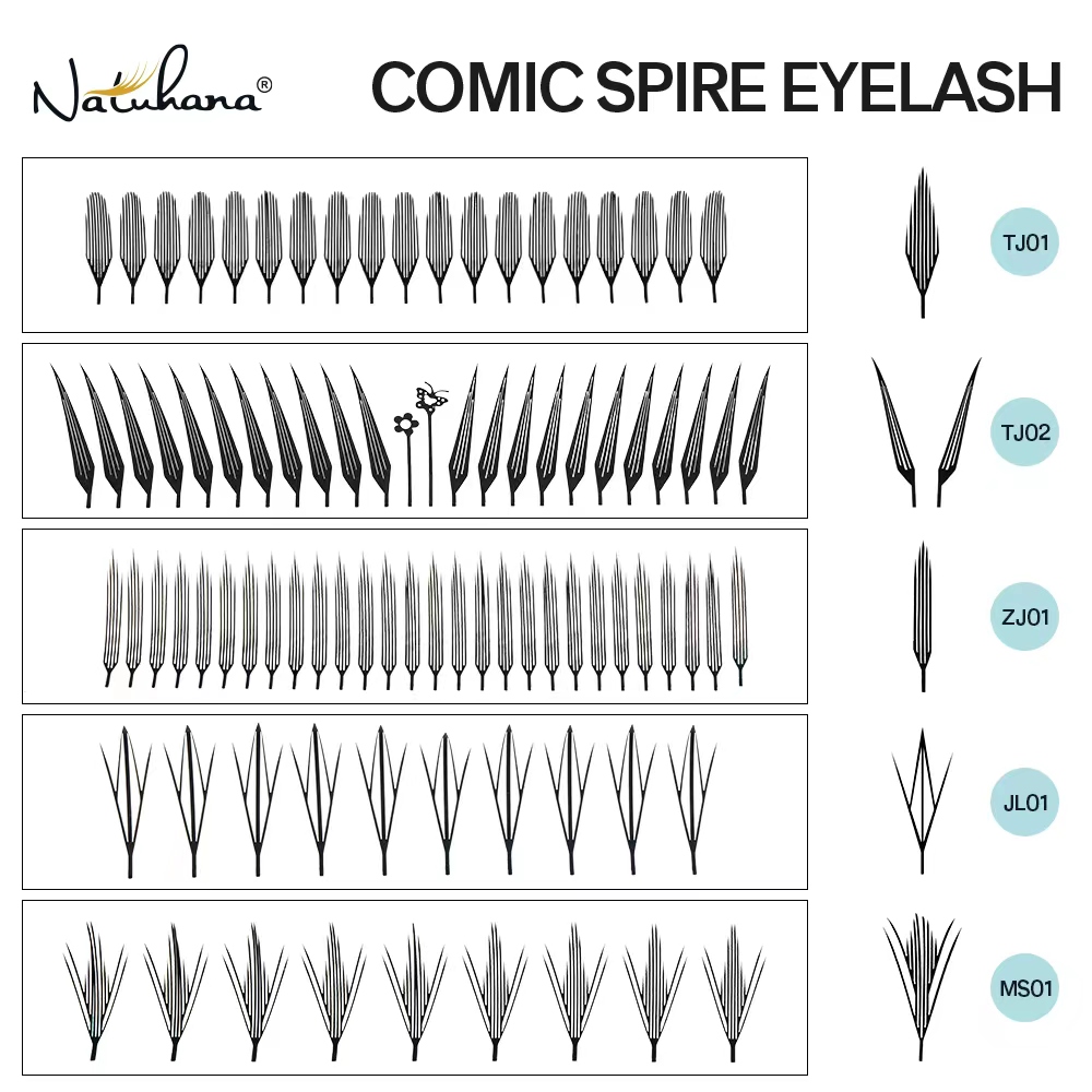 NATUHANA Comic Spire Eyelash C - Anime Cosplay Lashes 评论和价格