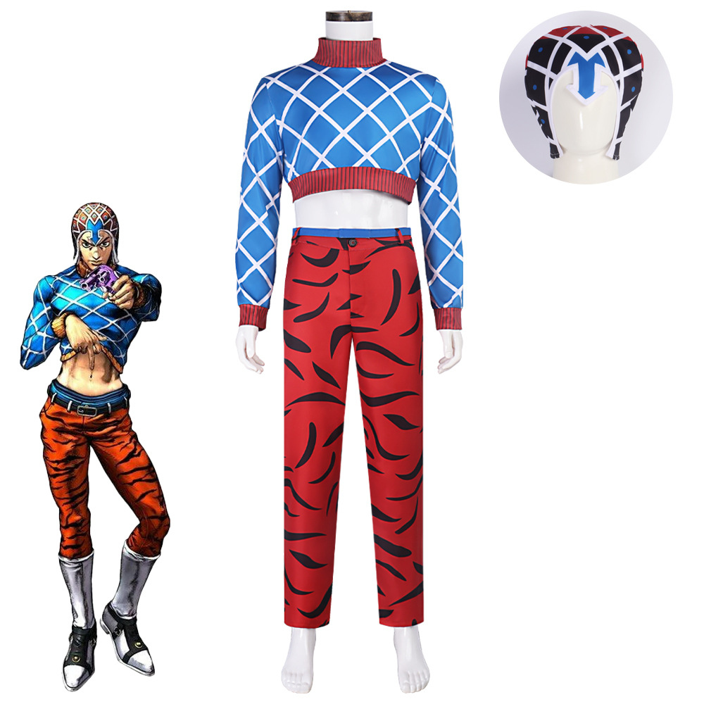 Anime JoJo Guido Mista Cosplay - Cosplay Anime Jojo 评论和价格