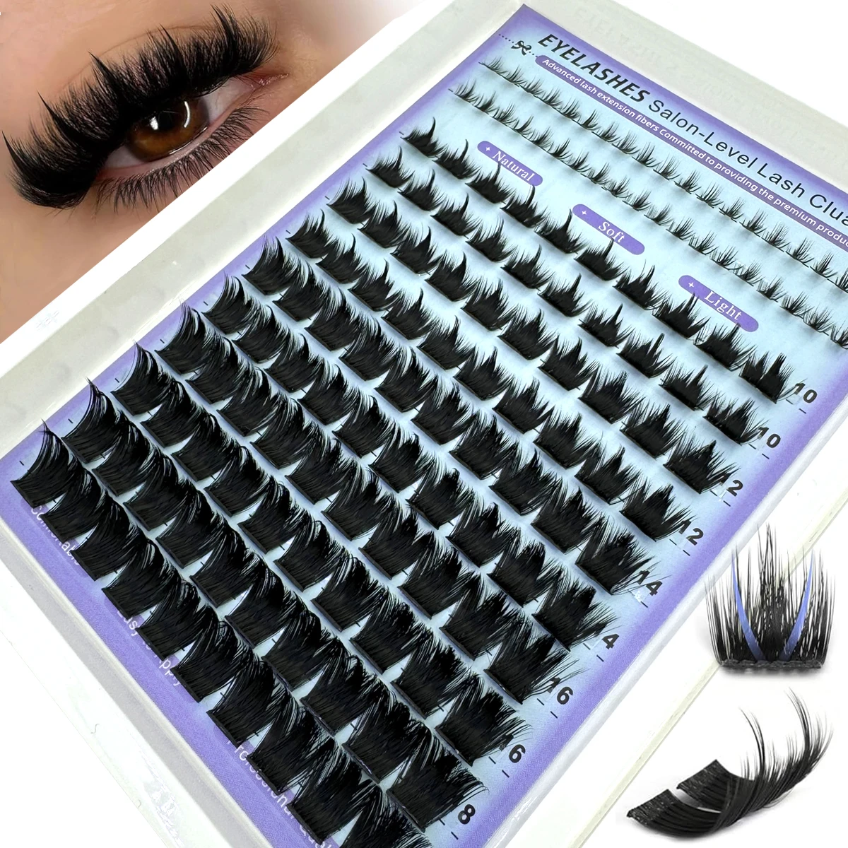 AMSDCN Wispy Manga Lashes Clus - Anime Cosplay Lashes 评论和价格