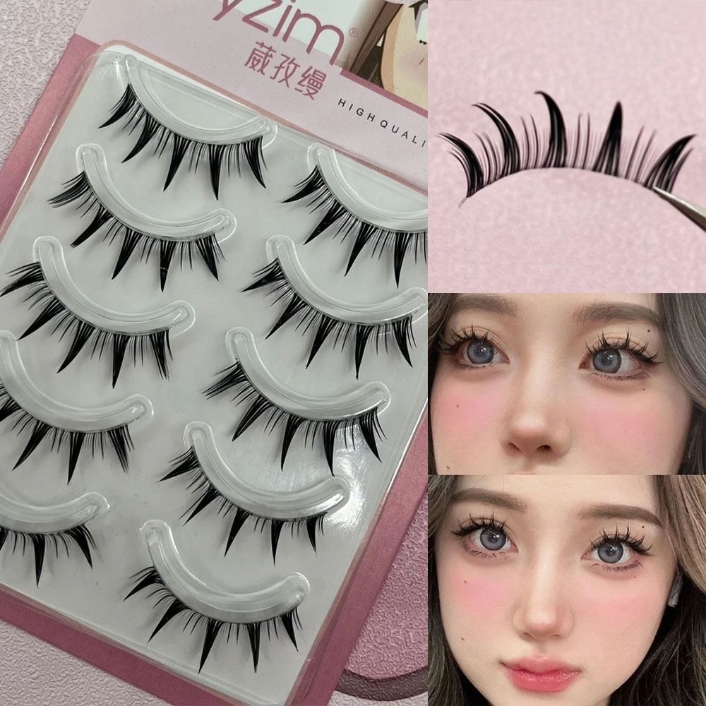 5 Pairs Pack Japanese Cosplay  - Anime Cosplay Lashes 评论和价格