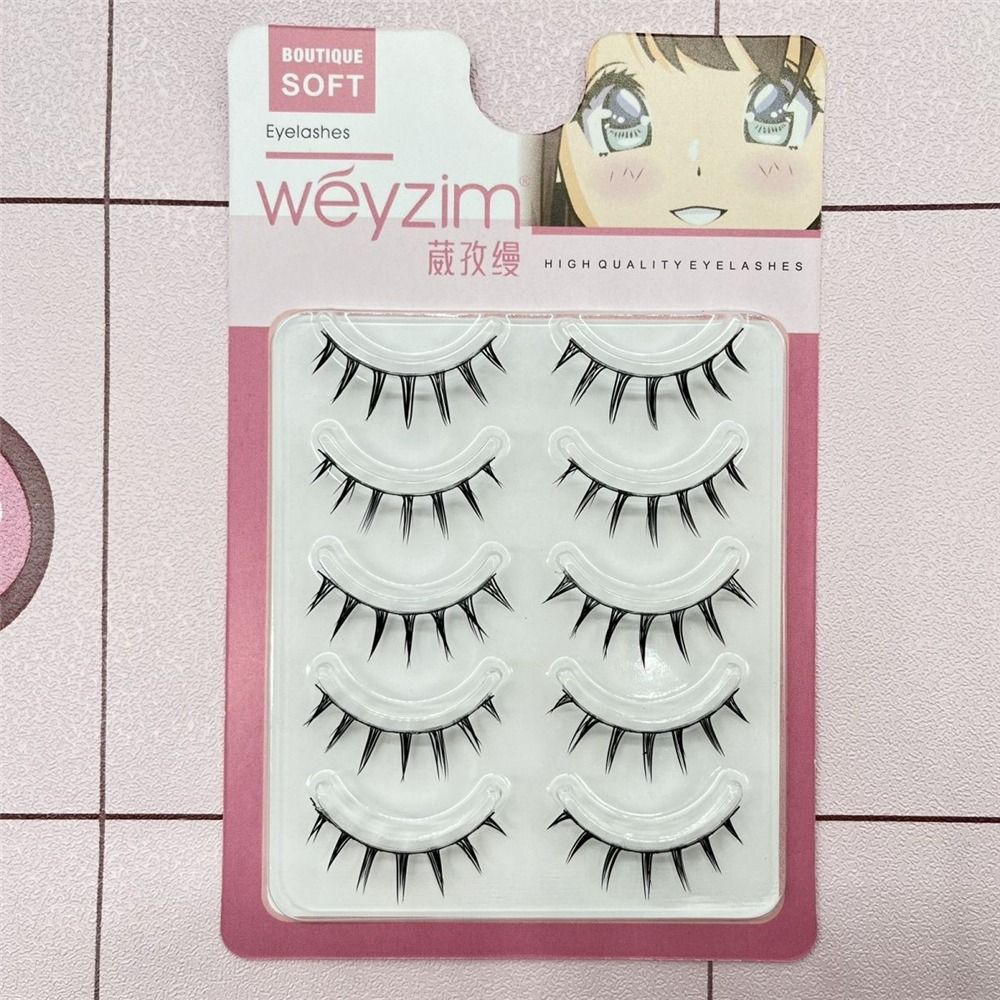 5 Pairs Pack Japanese Cosplay  - Anime Cosplay Lashes 评论和价格