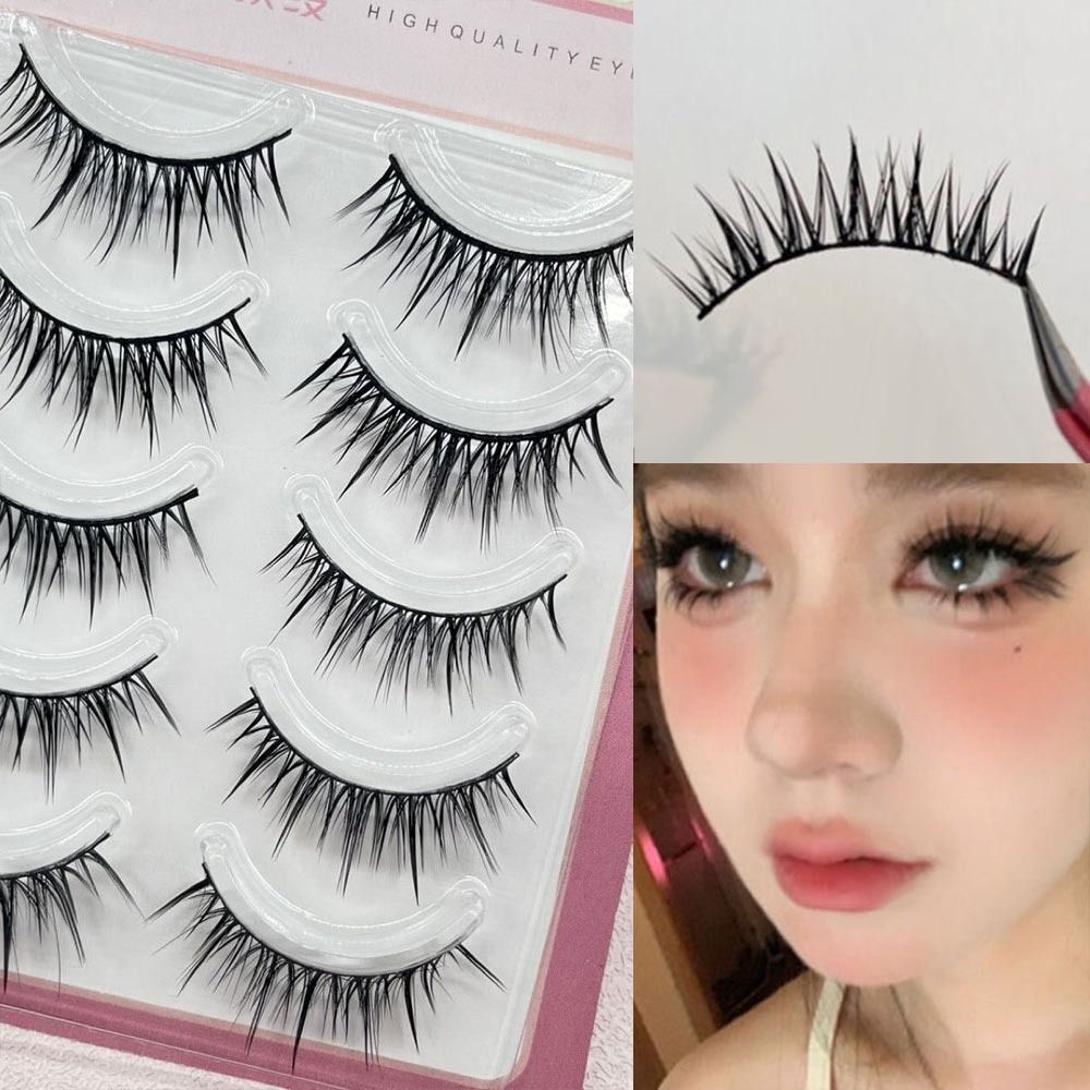 5 Pairs Pack Japanese Cosplay  - Anime Cosplay Lashes 评论和价格